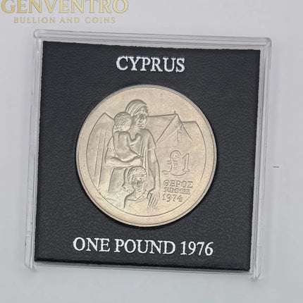 1976 Cyprus One Pound Coin – Royal Mint – Uncirculated Commemorative Genventro Bullion and Coins