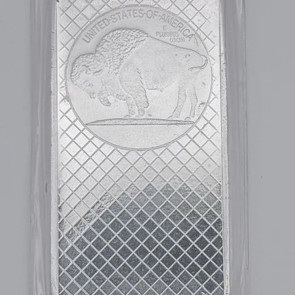 SilverTowne 10 oz Silver Bar .999 Fine Silver Eagle Design Genventro Bullion and Coins