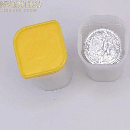 1/4 oz Great Britain Silver Britannia (Year Varies) - 20 Tubes - 380 BU Coins Genventro Bullion and Coins