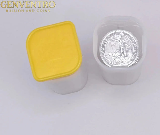 2023 1/4 oz Great Britain Silver Britannia - King Charles III - First Year Issue - BU Coin Genventro Bullion and Coins
