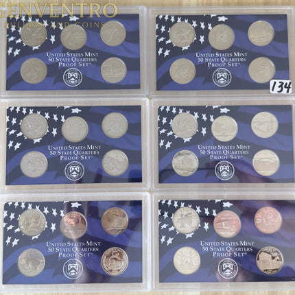 Thirty (30) U.S. Mnt State Quarter Proof Coins Genventro Bullion and Coins