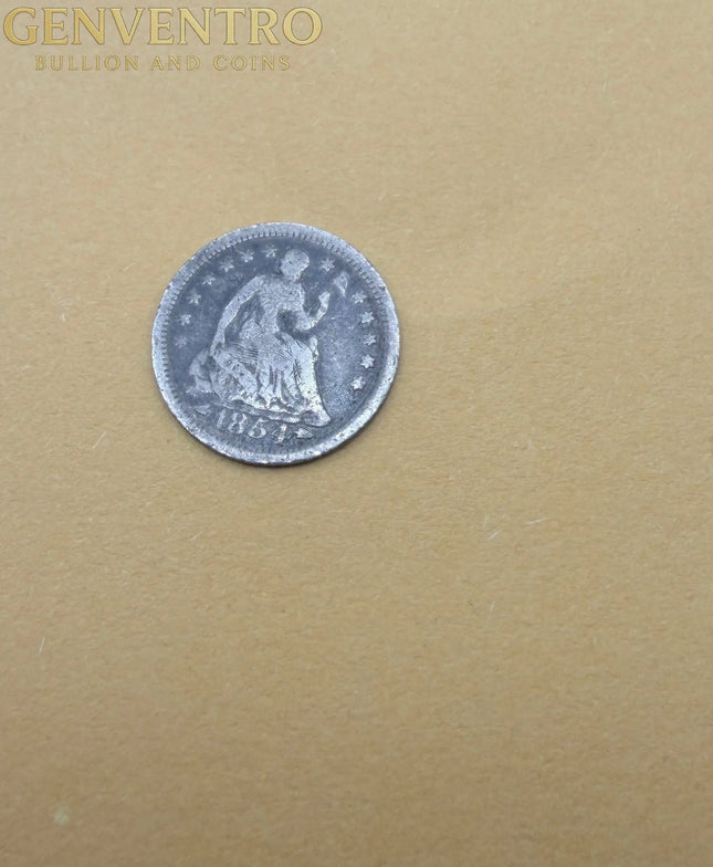 1854 Liberty Seated Half Dime w/ Arrows Genventro Bullion and Coins