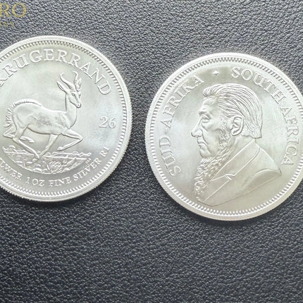 2026 South Africa Krugerrand 1 oz Silver - BU Coin Genventro Bullion and Coins