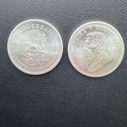 2026 South Africa Krugerrand 1 oz Silver - BU Coin Genventro Bullion and Coins