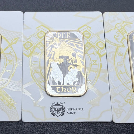Norse Gods Special Edition: Odin, Thor & Loki - 3 x 1 oz Silver by The Royal Mint - Same Day Shipping Genventro Bullion and Coins