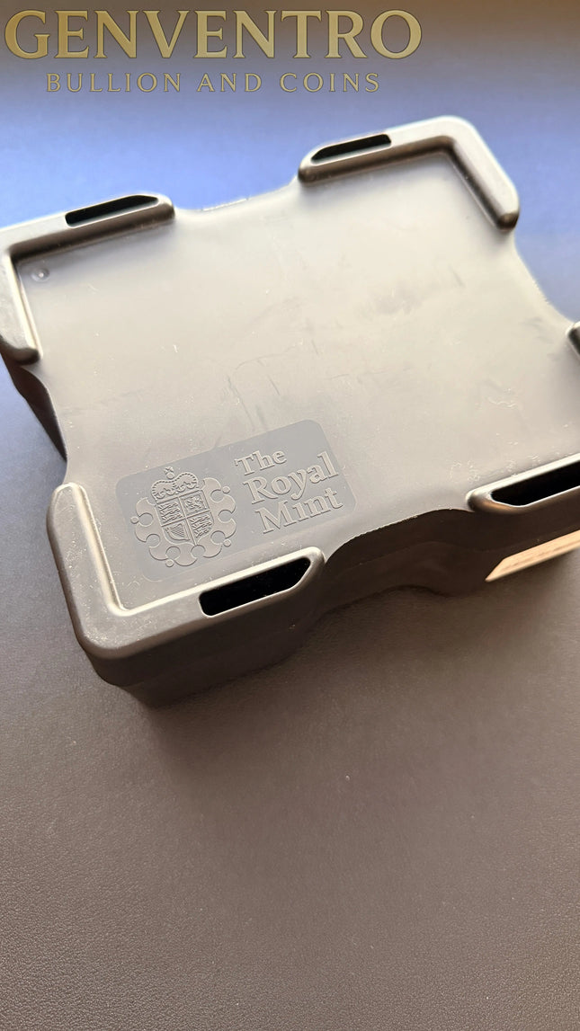 Original Royal Mint Box BULLION 1/10 & 1/4 Silver Britannia EMPTY - Holds 20 x tube Genventro Bullion and Coins