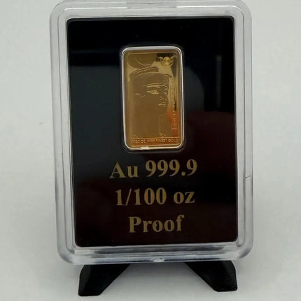 2025 Solomon Islands Ancient Egypt Cleopatra 1/100 oz Gold Bar Genventro Bullion and Coins
