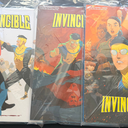 Invincible Seasons 1, 2, 3 Collectible 1 oz Silver Foils - Complete Three Set By Agoro