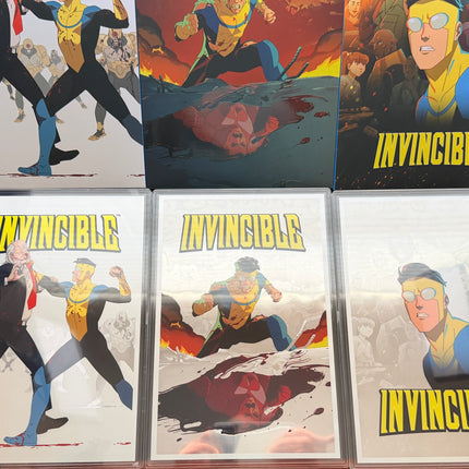 Invincible Seasons 1, 2, 3 Collectible 1 oz Silver Foils - Complete Three Set By Agoro