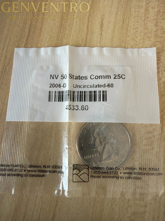 2006-D NV Uncirculated-60 Quarter NV 50 States Comm 25C Genventro