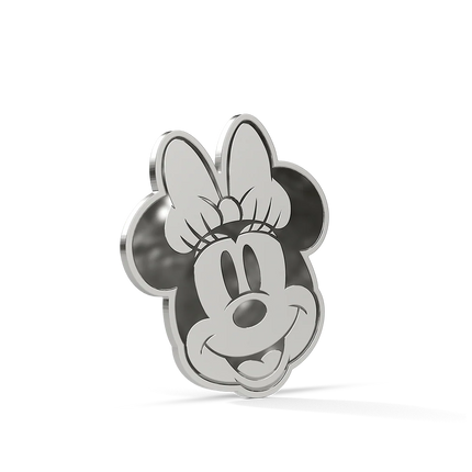 mickey and friends iconic expressions minnie mouse 1/2 oz silver collectible coin