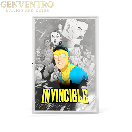 Invincible – Season 1 Poster 1 oz .999 Silver Collectible Foil - Agoro New Genventro Bullion and Coins