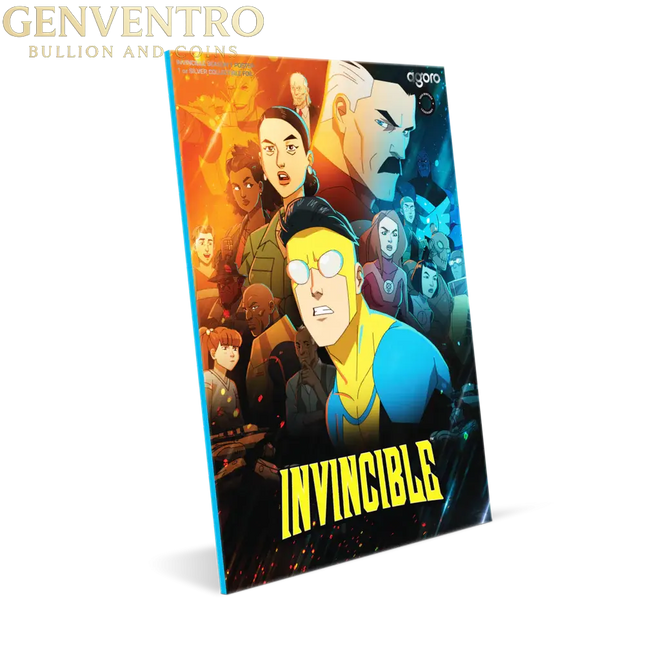 Invincible – Season 1 Poster 1 oz .999 Silver Collectible Foil - Agoro New Genventro Bullion and Coins