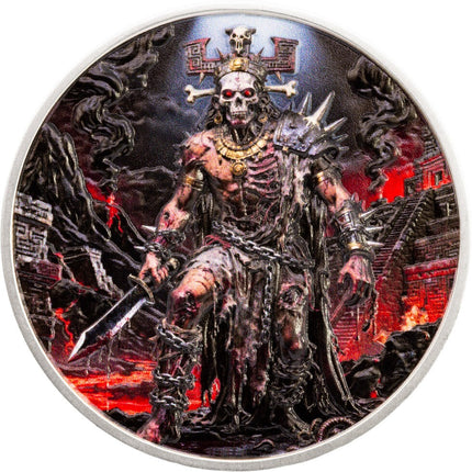 2026 liberia aztec heritage xipe totec uhr 2 oz silver coin (05/29) active offers, collectible coins, historical people &amp; events
