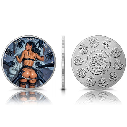 2024 Mexico Libertad Lustful Nightmare Edition 1 oz Silver Coin Mintage: 200