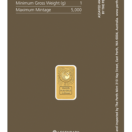 pmau1gduneic 05 3941 2026 dune 1g gold minted bar incard back lr 1