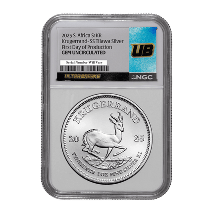 pnag1ozubsws 2025 krugerrand ss tilawa silver gem uncirculated infinity obv 1