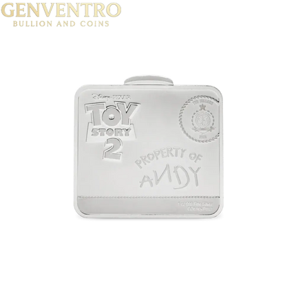 Disney Pixar Woody's Roundup - Bullseye 1 oz .999 Silver - Agoro New in Box Genventro Bullion and Coins