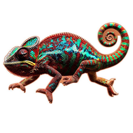 rainbow chameleon shaped colorized 1 oz copper medal (05/29) active offers, copper bullion, art bars/rounds, animal theme