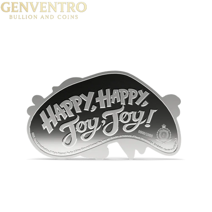 Ren & Stimpy - Butt Bump 1oz Silver Collectible Coin Genventro Bullion and Coins