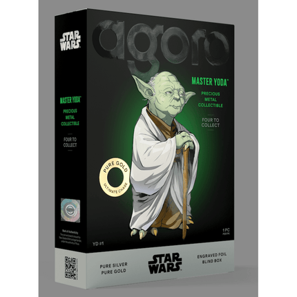 2026 agoro star wars master yoda blind box 5g silver foil w/gold chase