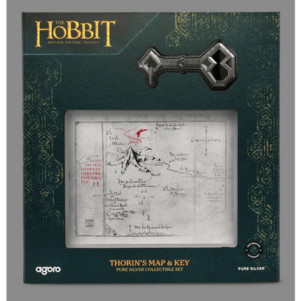 2026 niue the hobbit artifacts of middle earth thorin's map &amp; key 3/4 oz silver coin &amp; foil set (05/11)