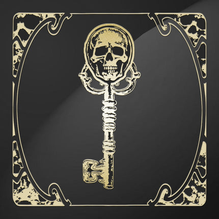 2026 Liberia Skeleton Key 1/200 oz Gold Coin (04/01) - Options: Original Mint Packaging