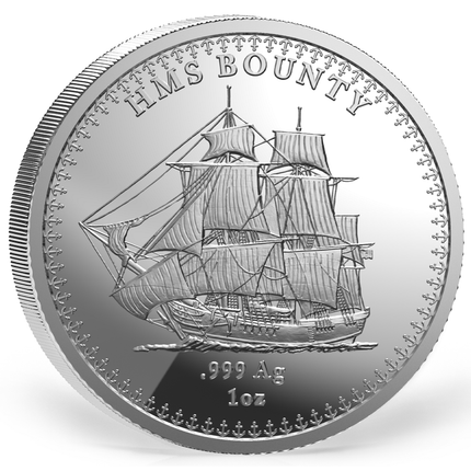 2026 pitcairn islands hms bounty proof 1 oz silver coin in stock items, collectible coins, collectible coins, military, aviation &amp; nautical