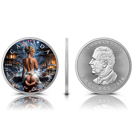 2026 Canada Maple Leaf Thermal Relaxing 3 Edition 1 oz Silver Coin Mintage: 200