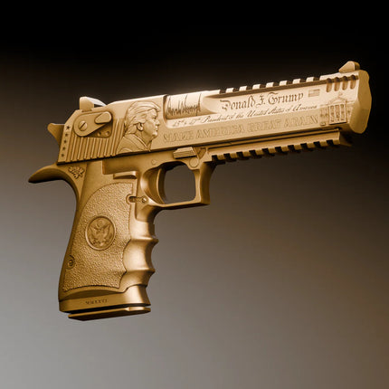 trump desert eagle 2 oz pure silver collectible details 1