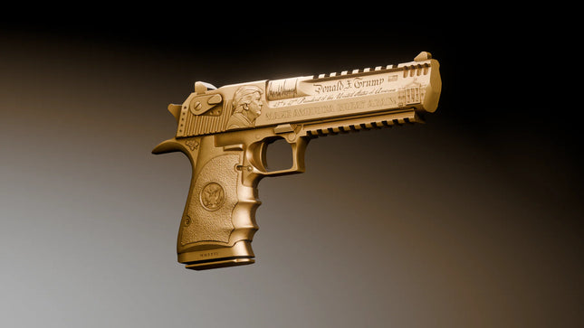 trump desert eagle 2 oz pure silver collectible details 1
