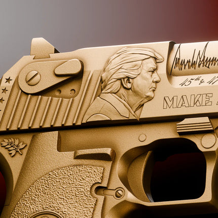 trump desert eagle 2 oz pure silver collectible details 5