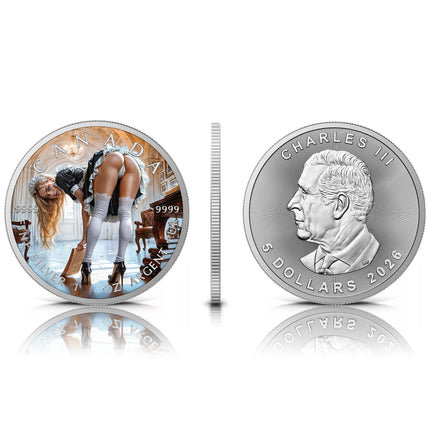 2026 Canada Maple Leaf Whatcha Looking? Edition 1 oz Silver Coin Mintage: 200