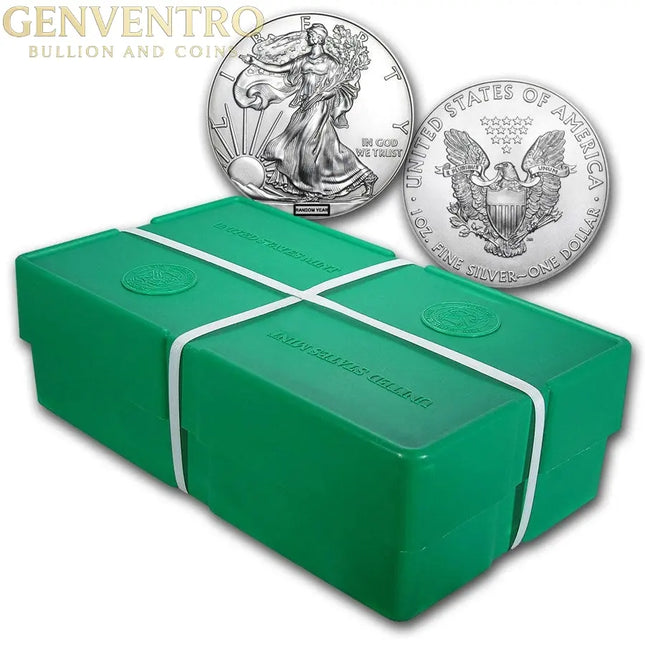 500 Coin American Silver Eagle Monster Box (Sealed, Random Year) Genventro Bullion and Coins