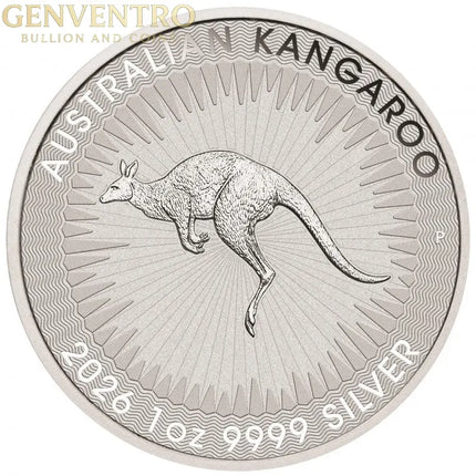 Australia 2026 Kangaroo 1 oz Silver New BU RT Genventro