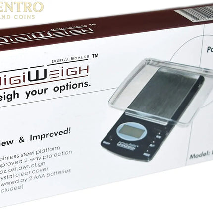 DigiWeigh DW-100AX Precision Digital Scale – 100g x 0.01g | Gram, Ounce, Carat, Grain Modes | Lab, Jewelry, Reloading, Gemstone Use GOLD TESTING EQUIPMENT