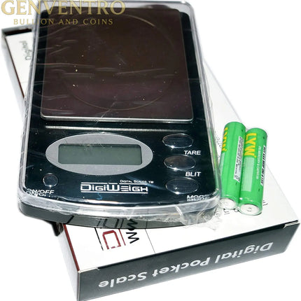 DigiWeigh DW-100AX Precision Digital Scale – 100g x 0.01g | Gram, Ounce, Carat, Grain Modes | Lab, Jewelry, Reloading, Gemstone Use GOLD TESTING EQUIPMENT