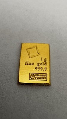 1 gram Gold Bar - PAMP Suisse .9999 Fine Gold Fortuna Bar