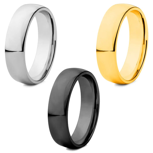 Men's Domed Wedding Band (6mm)