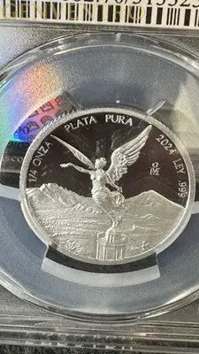 2024 Mo Mexico 1/4 oz Silver Libertad PR70 DCAM PCGS Blue Label Genventro