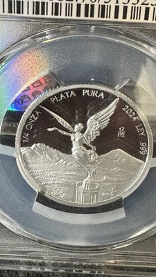 2024 Mo Mexico 1/4 oz Silver Libertad PR70 DCAM PCGS Blue Label