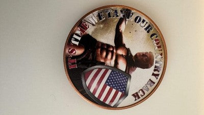 1 Oz .999 Pure Copper Donald Trump Time We Take Our Country Back Coin