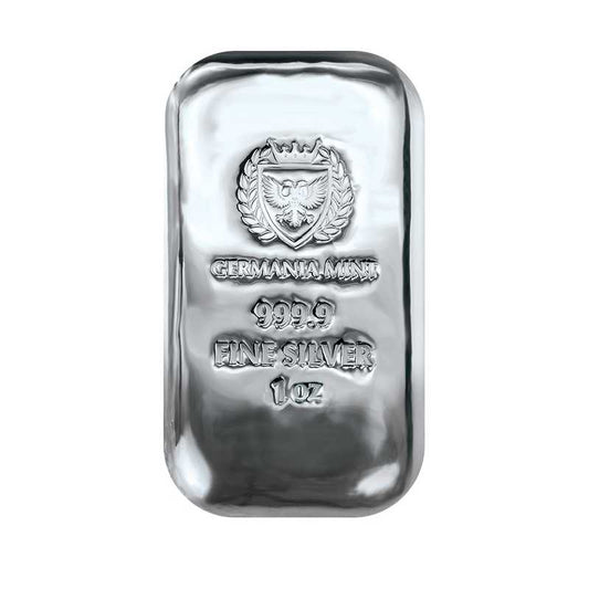 Germania Mint 1oz Ag999.9 Silver Bar (New in Wrap)