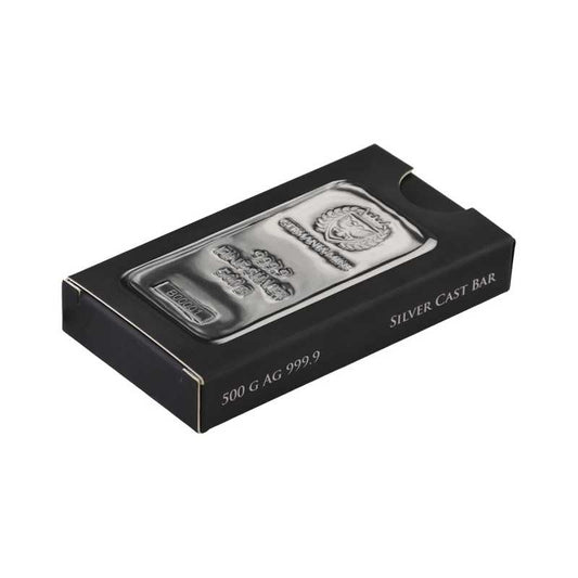 Germania Mint 500 G Ag999.9 Fine Silver Bar - Brand New Sealed