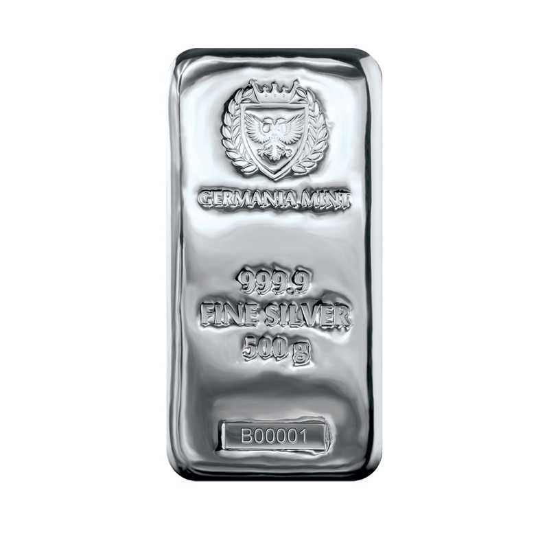 Germania Mint 500 G Ag999.9 Fine Silver Bar - Brand New Sealed