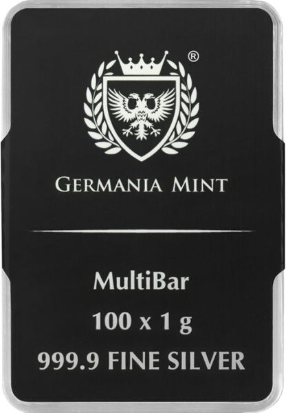 Germania Mint Ag 9999 Silver MultiBar 100 X 1 G Lot