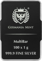 Germania Mint Ag 9999 Silver MultiBar 100 X 1 G Lot