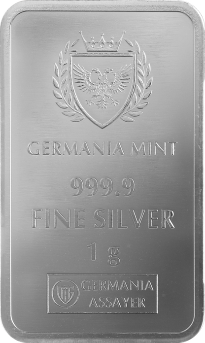 Germania Mint Ag 9999 Silver MultiBar 100 X 1 G Lot