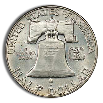 $1 fv 90% silver franklin half dollars