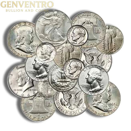 $1 FV 90% Silver Coin Various Denominations (Pre-1965) Genventro Bullion and Coins